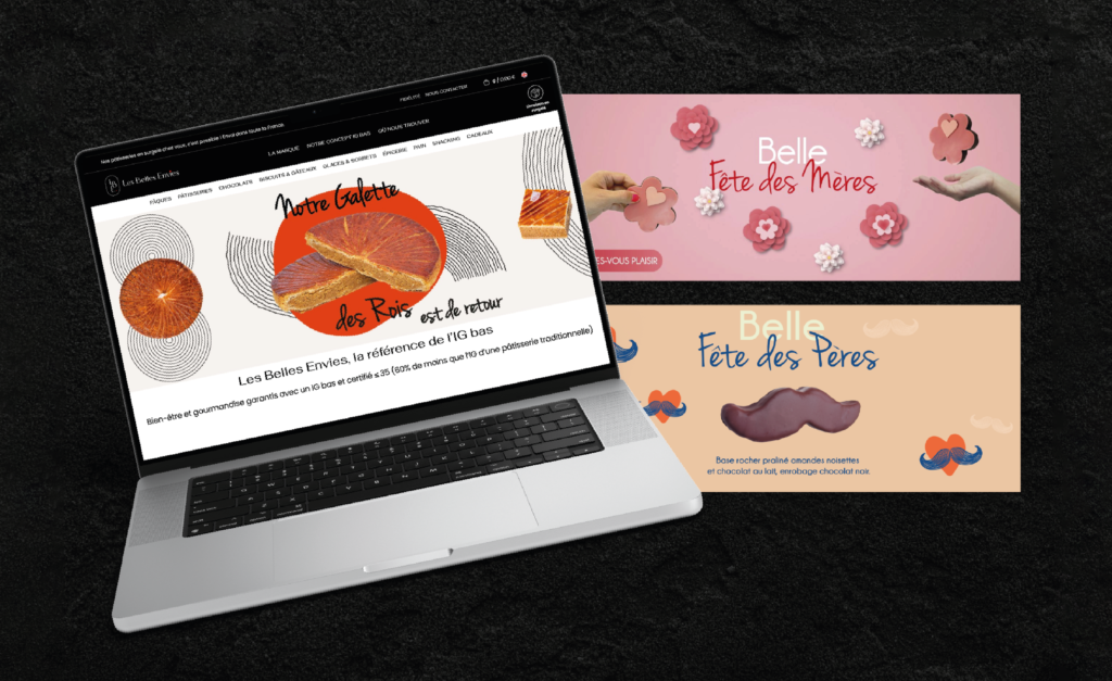 Bannières web du projet Les Belles Envies par Kevin Tony