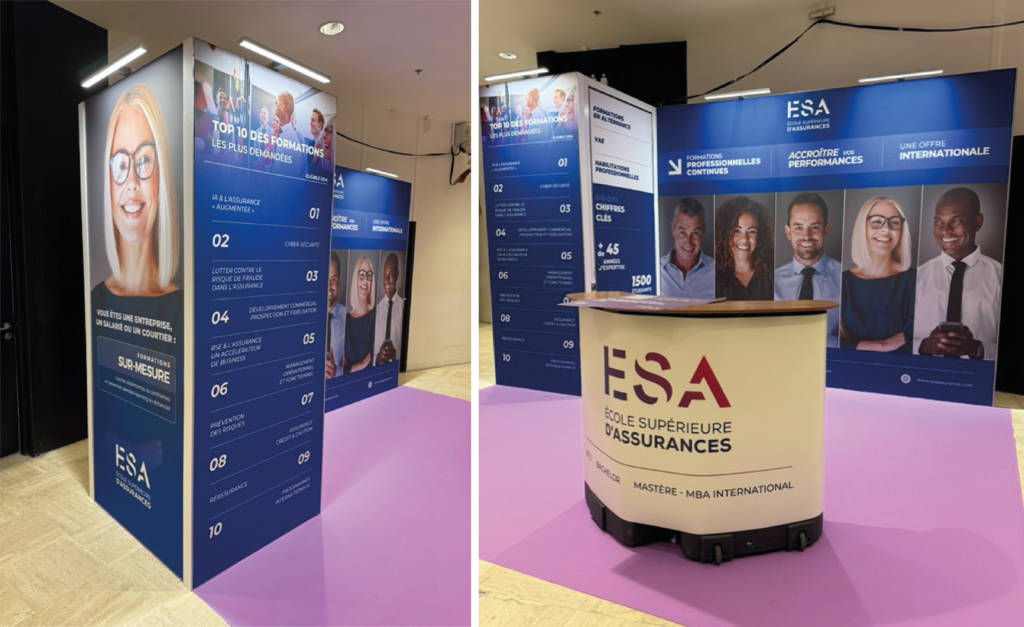 Stand de salon ESA B2B conçu par Kevin Tony